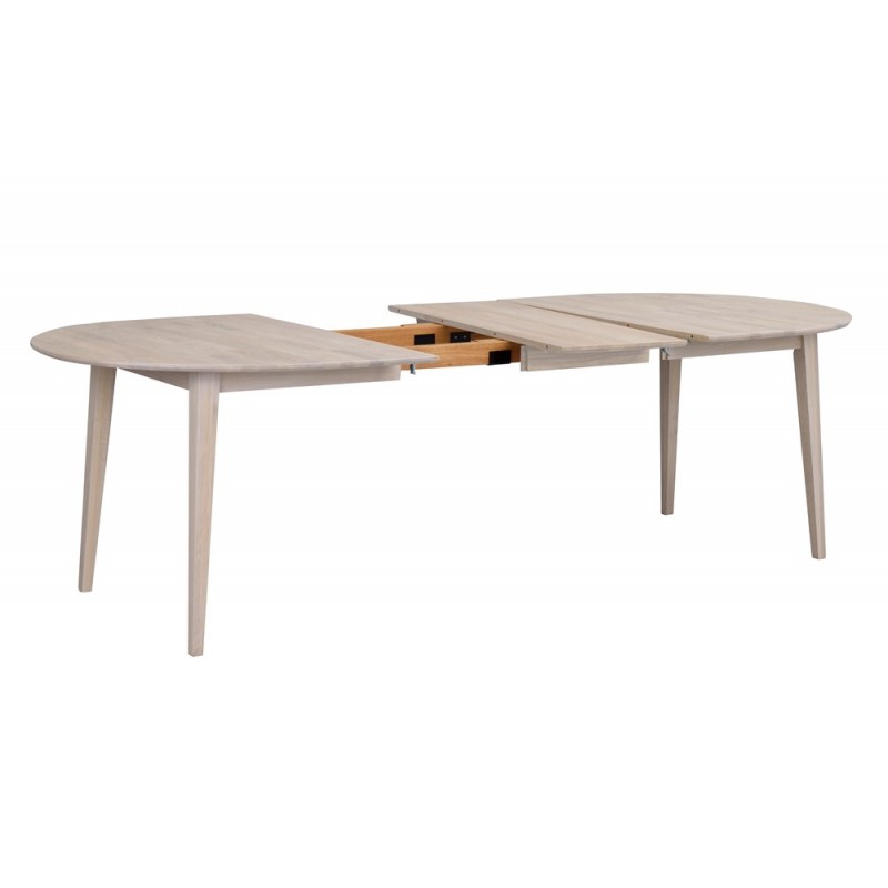 RO FILIPPA DINING TABLE Extendable WHITEWASH